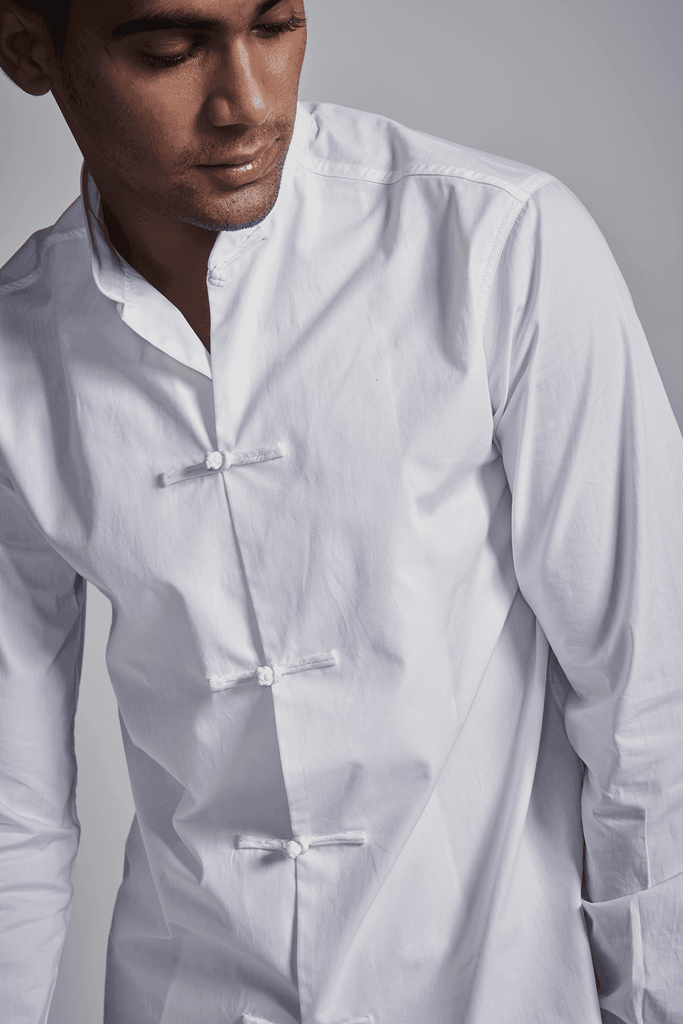 KNOTTED BUTTON SHIRT - dash and dot dash and dot