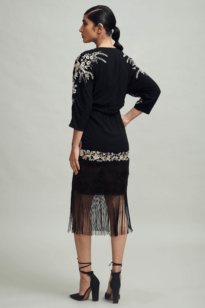 FRINGE HEM DRESS - dash and dot dash and dot