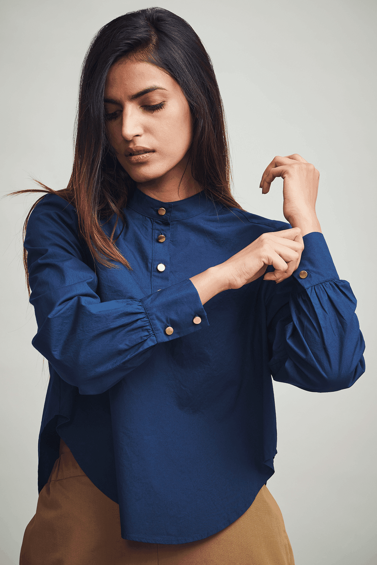CURVED HEM SHIRT - dash and dot