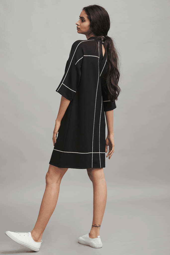 HIGH NECK DRESS - dash and dot dash and dot