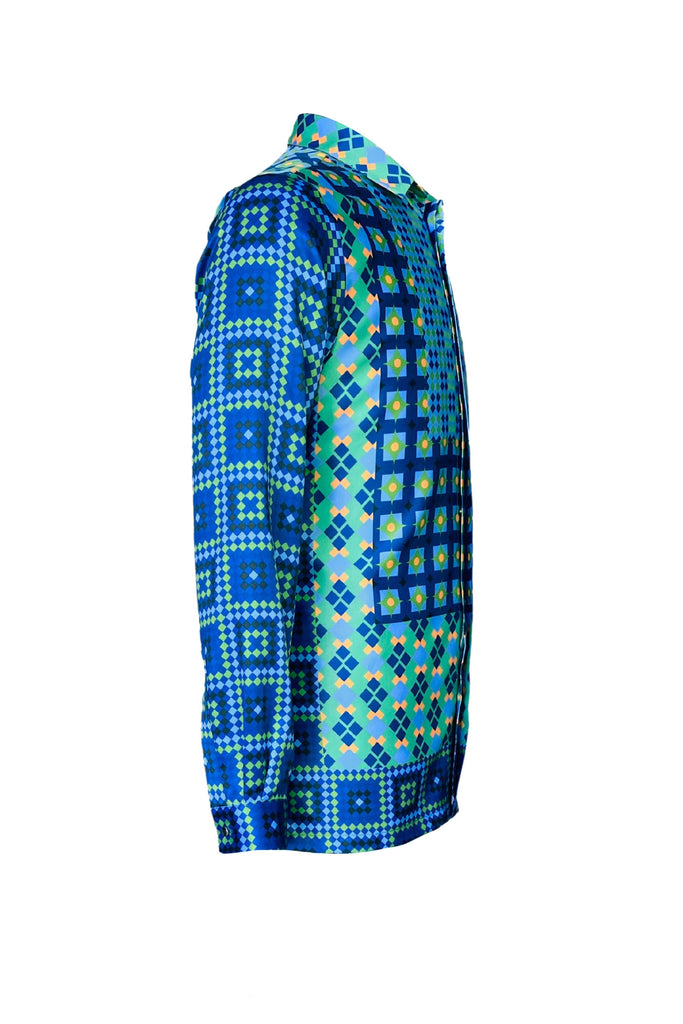 TILE PRINT SHIRT - dash and dot dash and dot