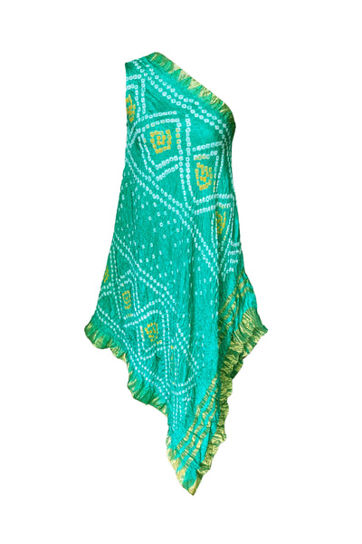 ONE SHOULDER BANDHANI TOP - dash and dot