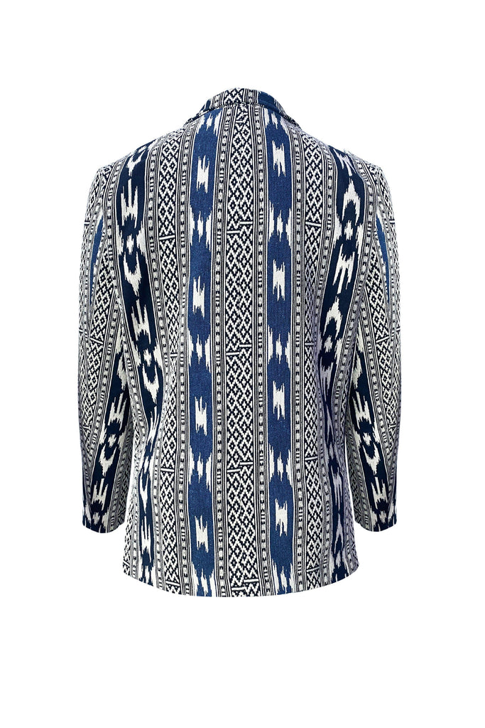 JACQUARD IKKAT JACKET - dash and dot dash and dot