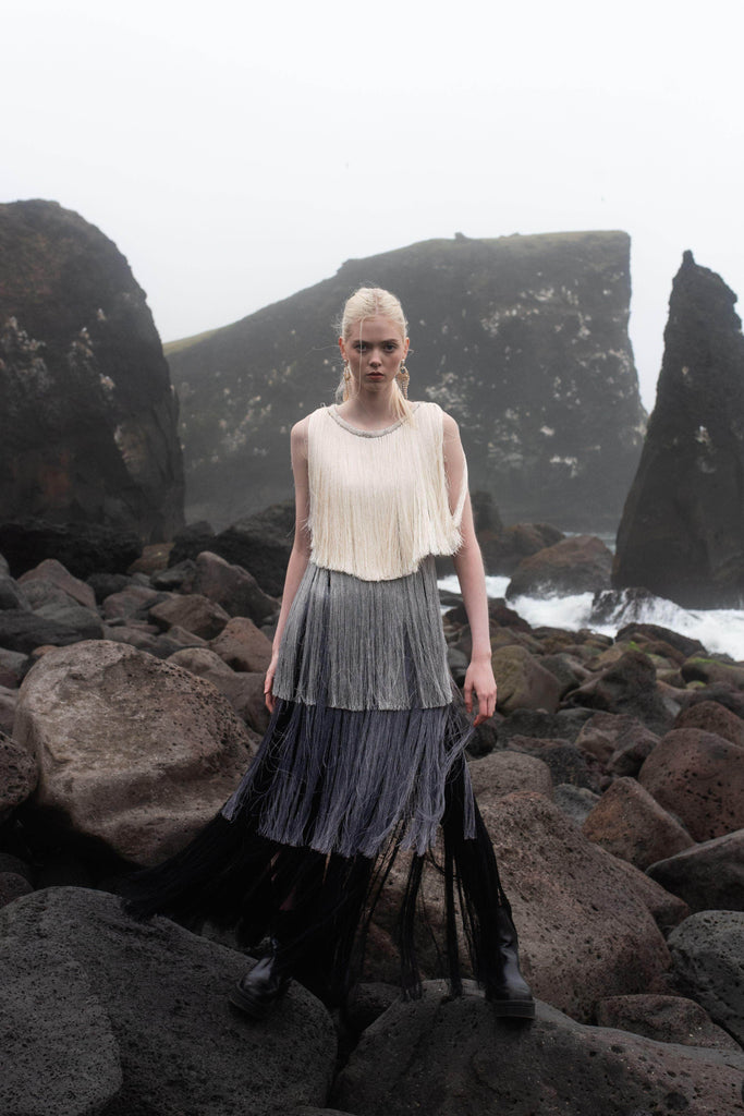 OMBRE FRINGE DRESS - dash and dot dash and dot