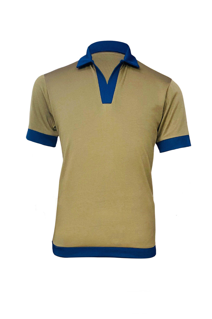 OLIVE POLO - dash and dot dash and dot