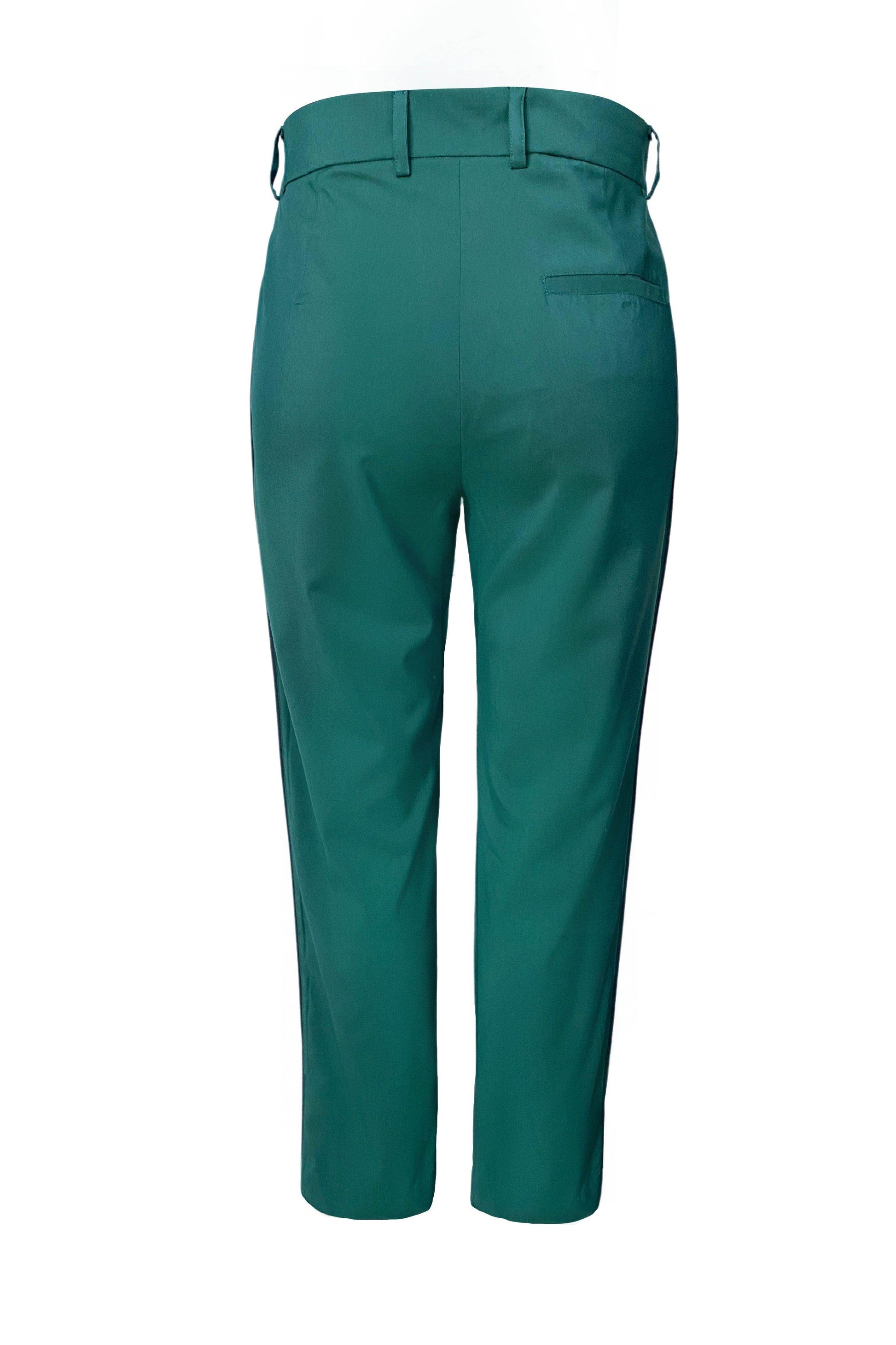 GREEN LEATHER BIB SUIT - dash and dot