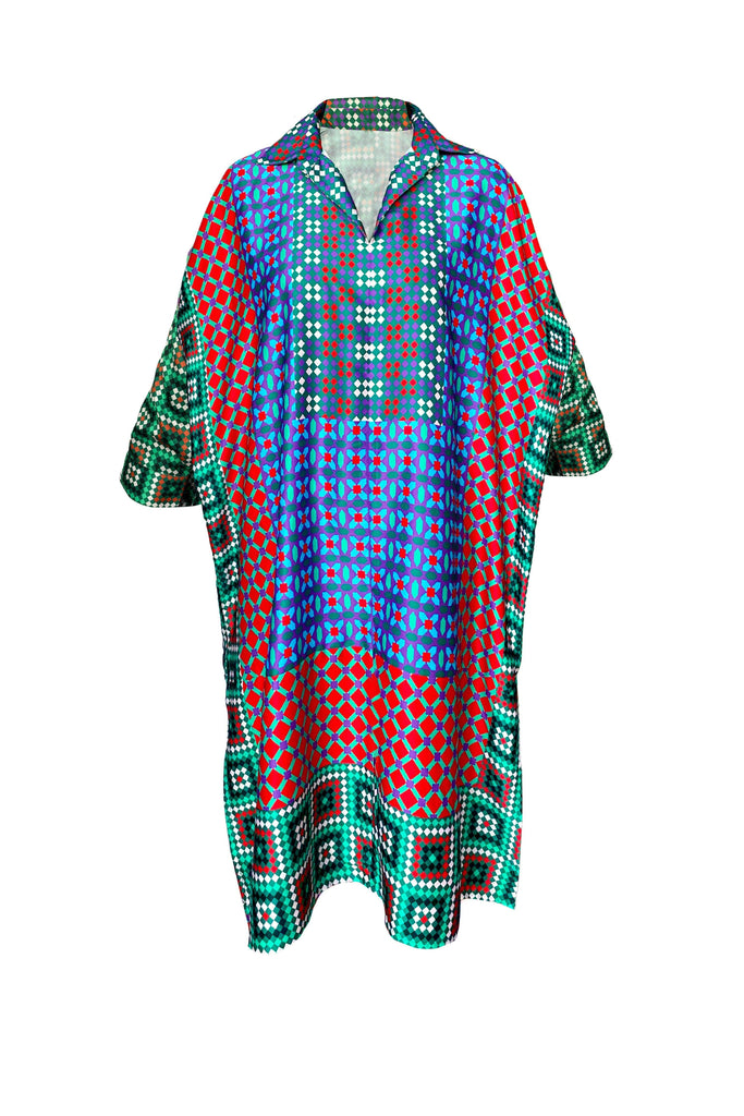 BOXY TILE PRINTED TOP - dash and dot dash and dot