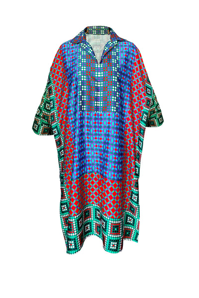 BOXY TILE PRINTED TOP - dash and dot