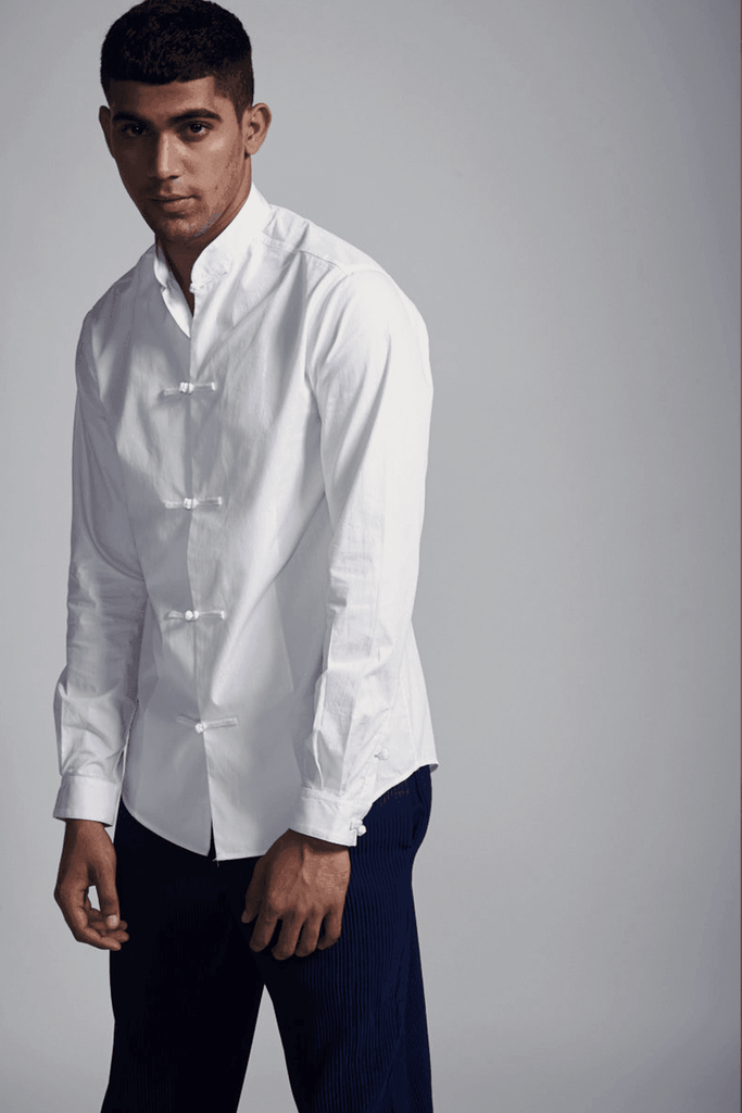 KNOTTED BUTTON SHIRT - dash and dot dash and dot