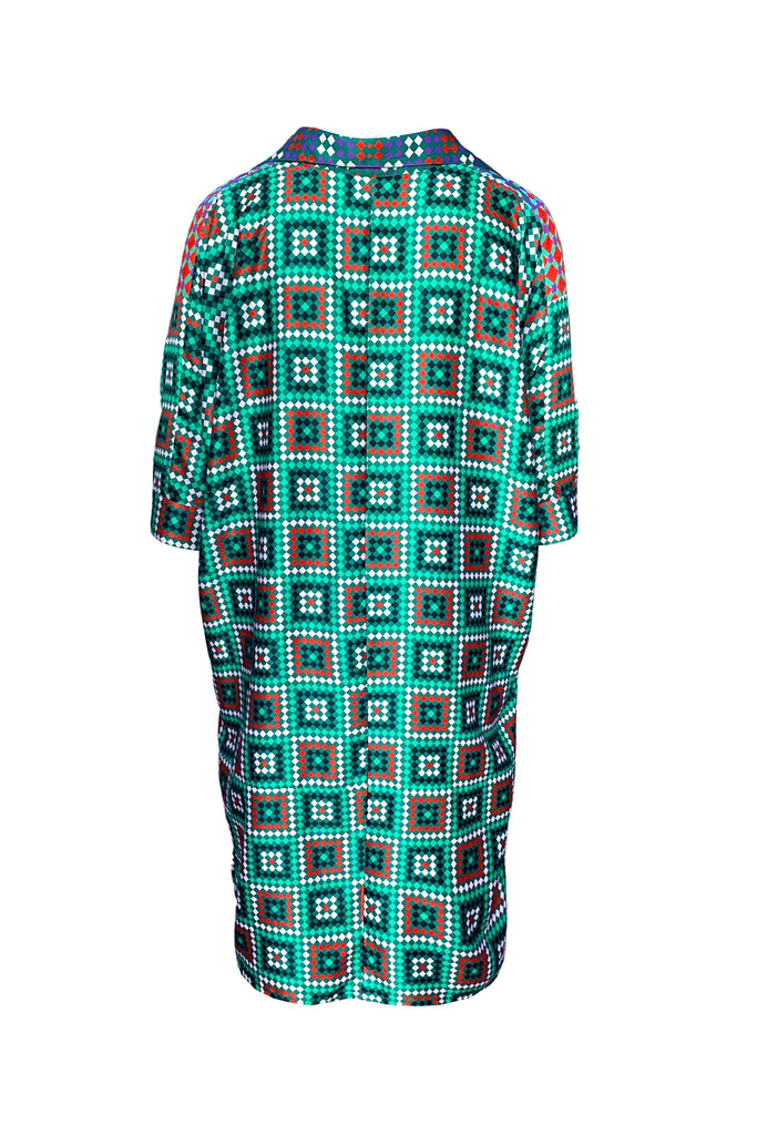 BOXY TILE PRINTED TOP - dash and dot dash and dot