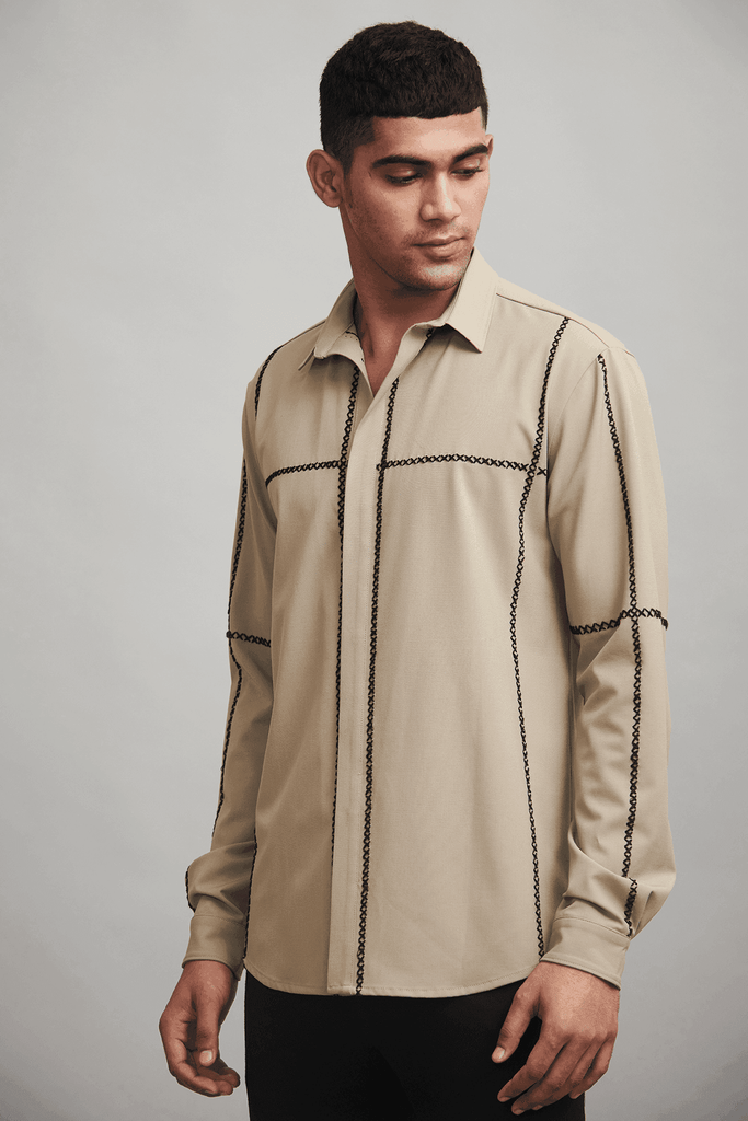 CROSS STITCH SHIRT - dash and dot dash and dot