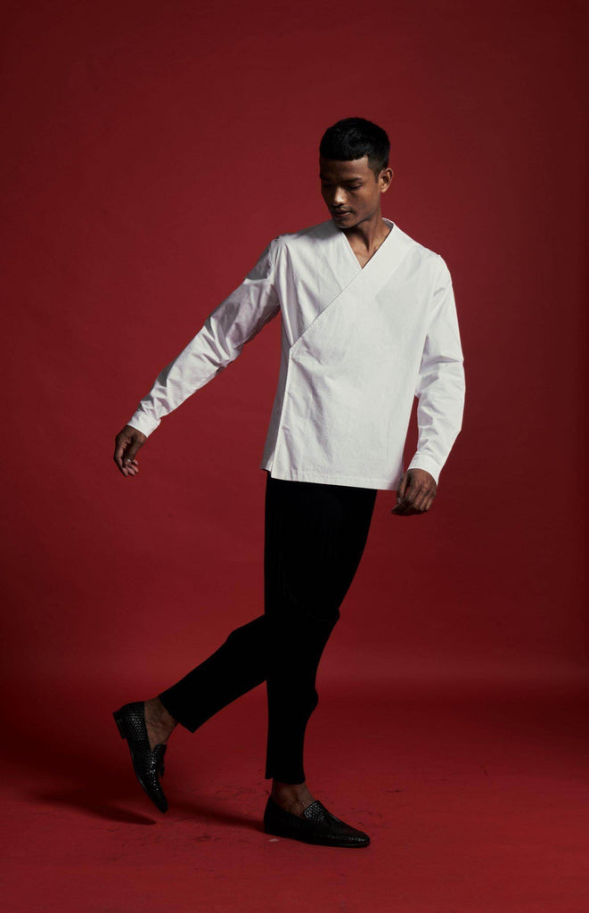 WRAP SHIRT - dash and dot dash and dot