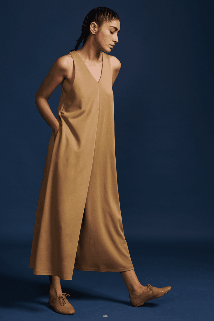 WIDE LEGGED KNIT JUMPSUIT - dash and dot dash and dot