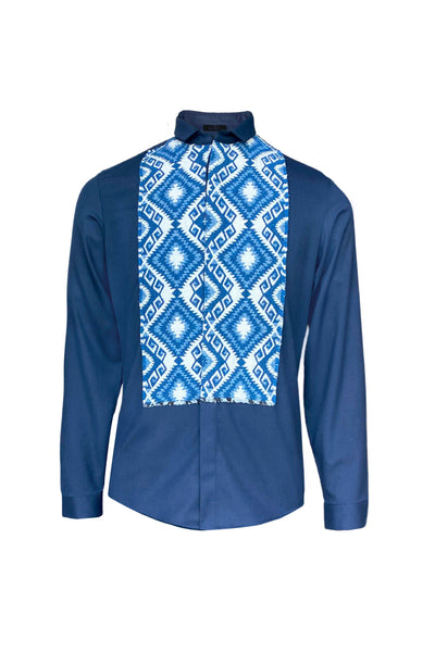 JACQUARD BIB SHIRT - dash and dot