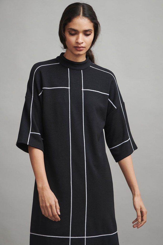 HIGH NECK DRESS - dash and dot dash and dot