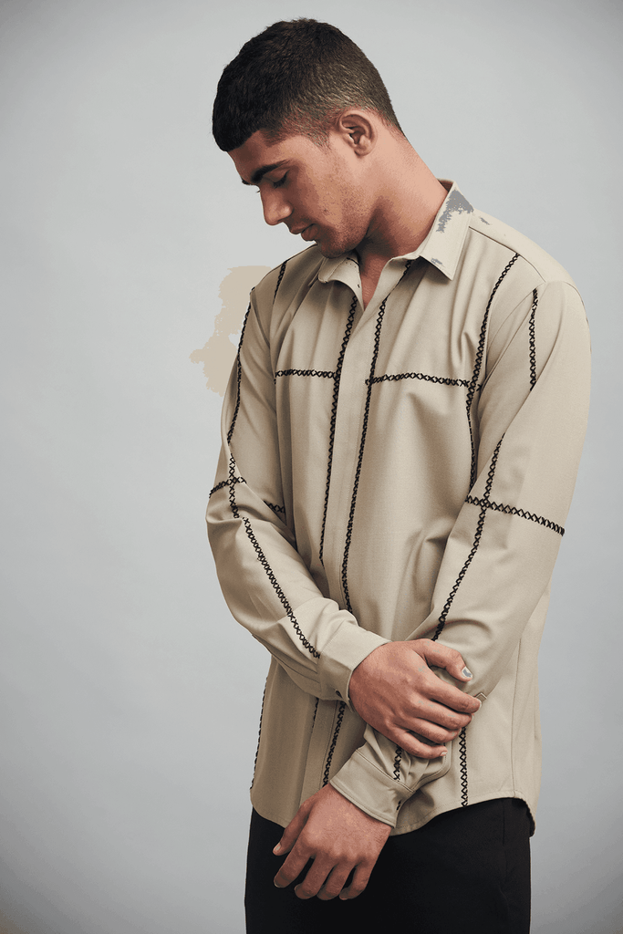 CROSS STITCH SHIRT - dash and dot dash and dot