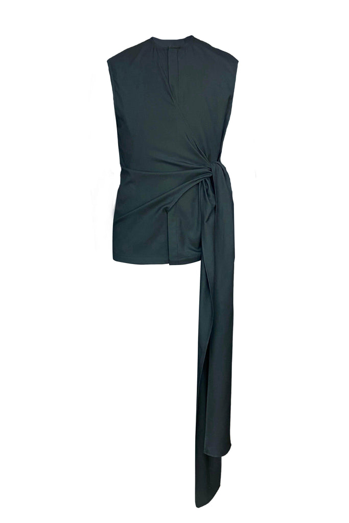 SIDE TIE SLEEVELESS JACKET - dash and dot dash and dot