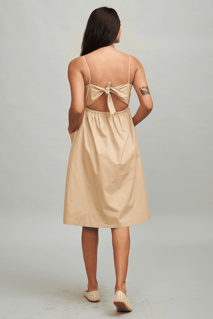 KHAKI SUMMER MIDI - dash and dot dash and dot