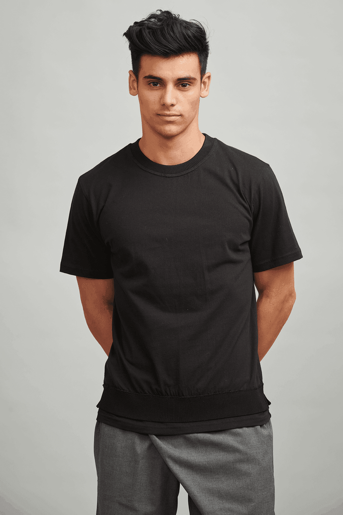 RIBBED TEE - dash and dot dash and dot