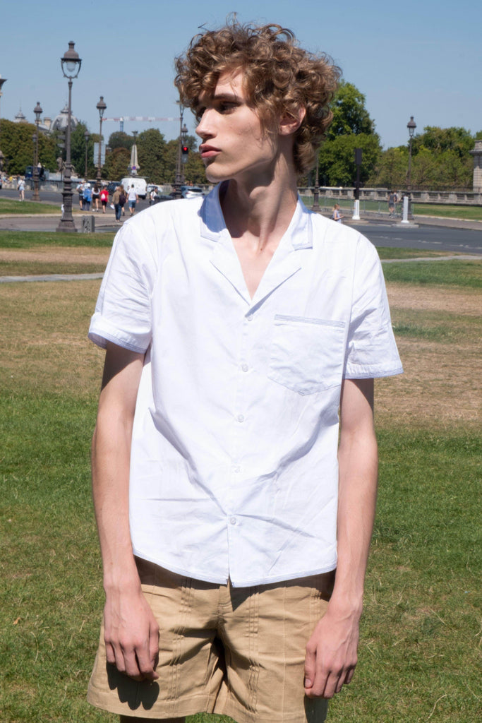 CONTRAST STITCH SHIRT - dash and dot dash and dot