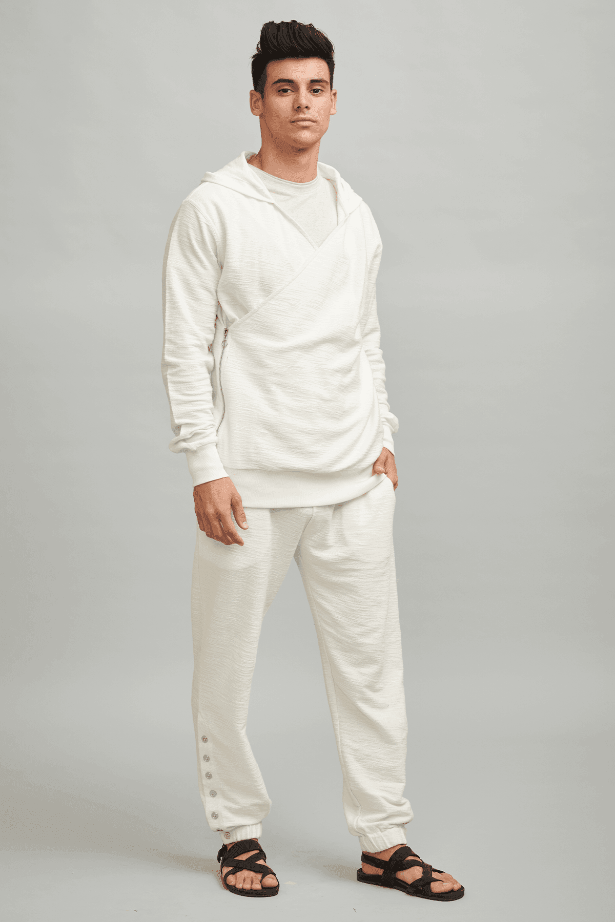 BUTTON CUFF JOGGER - dash and dot