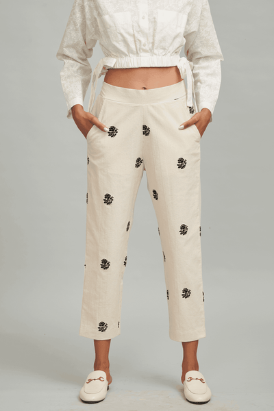 EMBROIDERED PANT - dash and dot