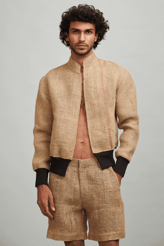 JUTE JACKET - dash and dot dash and dot