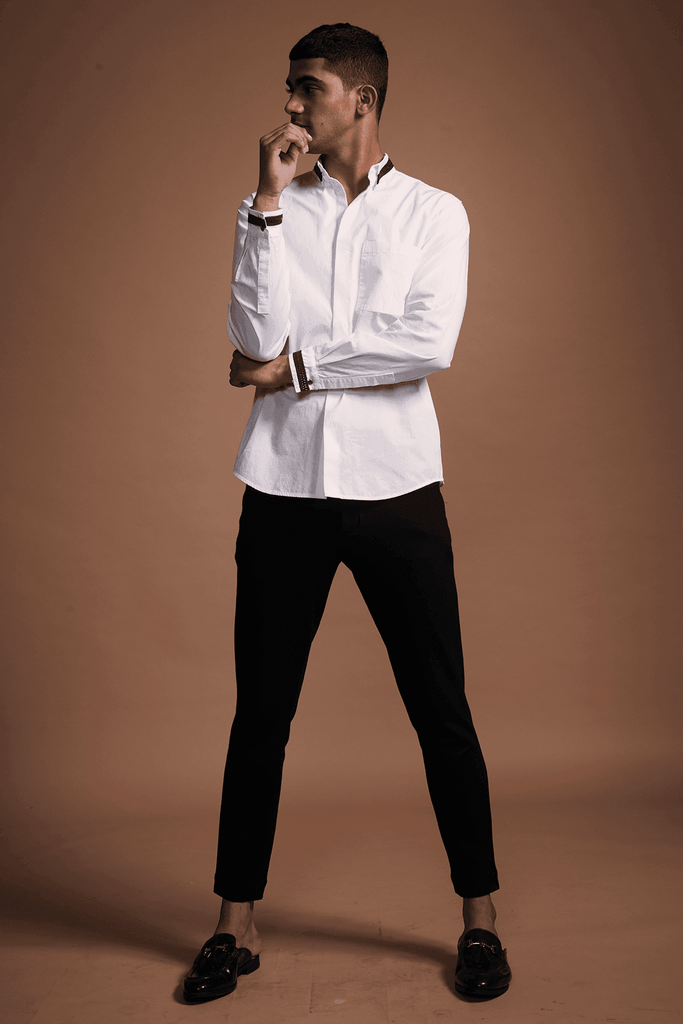 HAND TWISTED TAPED SHIRT - dash and dot dash and dot