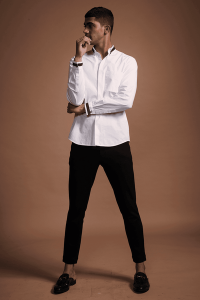 HAND TWISTED TAPED SHIRT - dash and dot