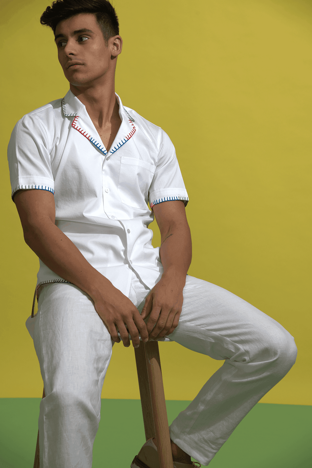 BLANKET STITCH SHIRT - dash and dot