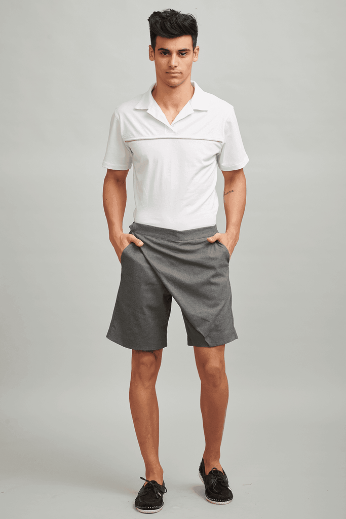 FRONT OVERLAP SHORTS - dash and dot dash and dot