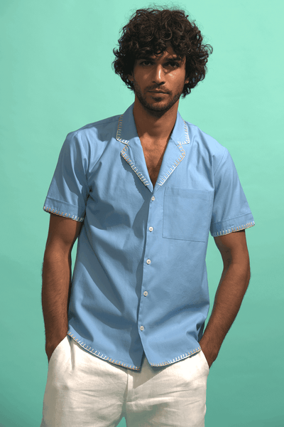 BLANKET STITCH SHIRT - dash and dot