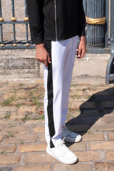 WHITE TUXEDO PANT - dash and dot