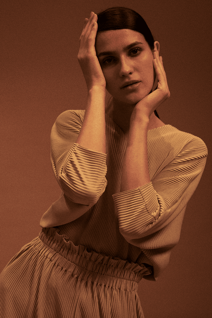 PLEAT DOLMAN TOP - dash and dot dash and dot