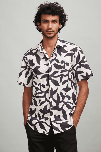 VINE PRINT SHIRT - dash and dot