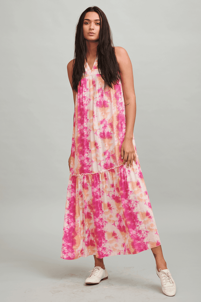 MULTICOLOUR TIE-DYE MAXI - dash and dot dash and dot