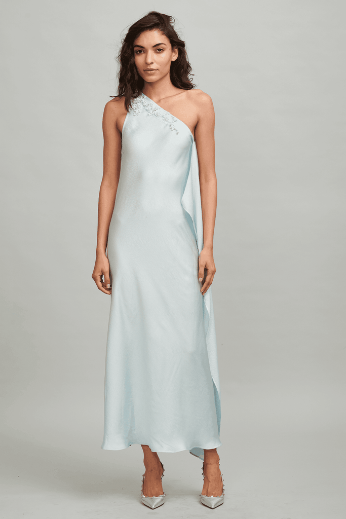 BEADED AQUA MAXI - dash and dot dash and dot