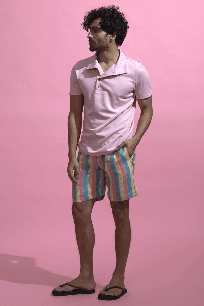 OFF CENTER PLACKET POLO - dash and dot dash and dot