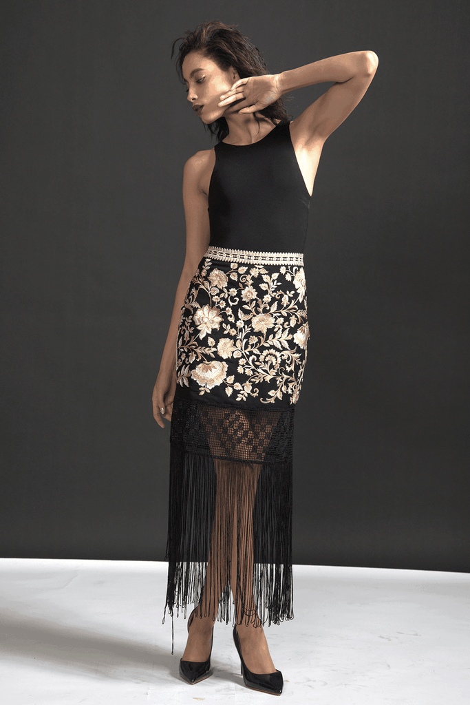 FRINGE HEM SKIRT - dash and dot dash and dot