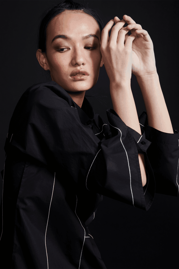 CONTRAST STITCH SHIRT - dash and dot dash and dot