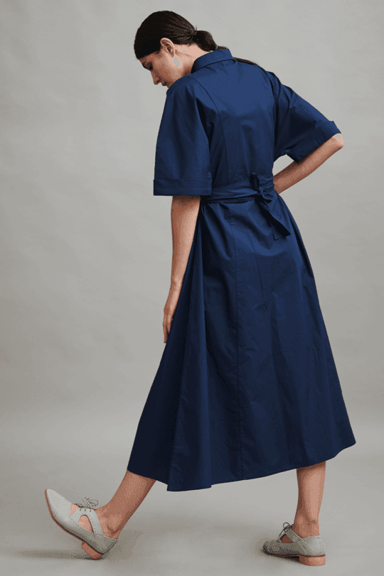 A-LINE POPLIN DRESS - dash and dot dash and dot