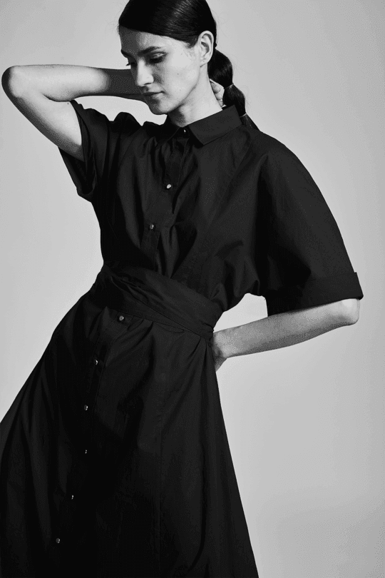 A-LINE POPLIN DRESS - dash and dot dash and dot