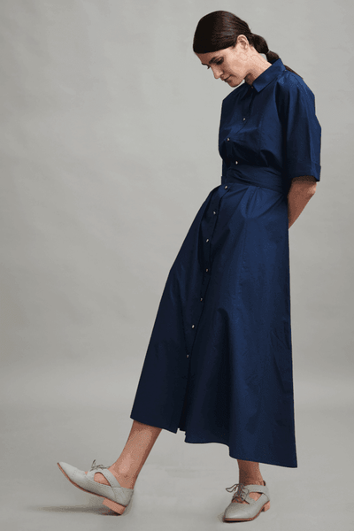 A-LINE POPLIN DRESS - dash and dot