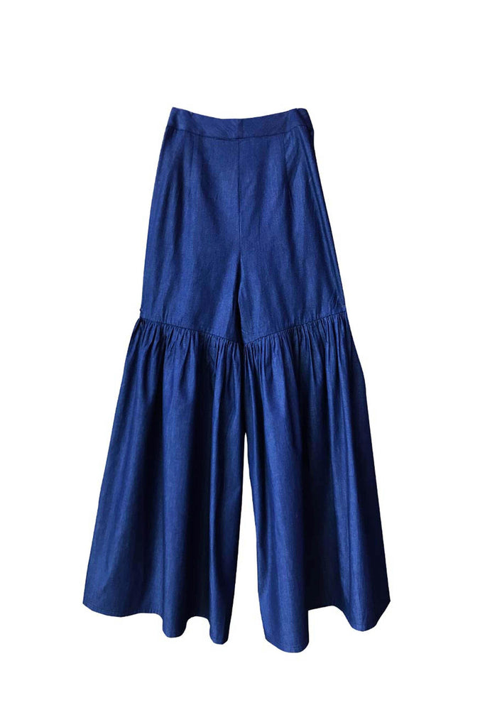 FIT AND FLARE DENIM PANT - dash and dot dash and dot