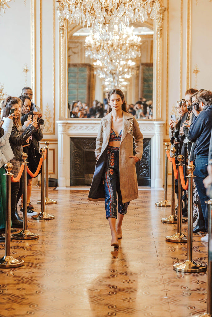 DENIM EMBROIDERED PANT - dash and dot dash and dot