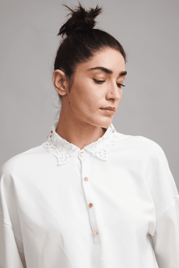 CUTWORK BLOUSE - dash and dot dash and dot