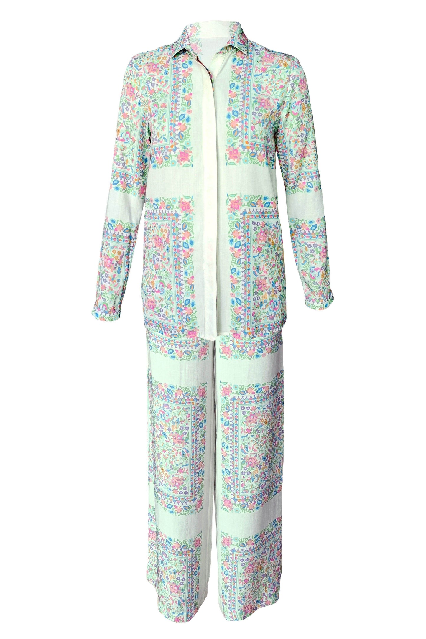 PASTEL SHAWL PRINT PANT - dash and dot