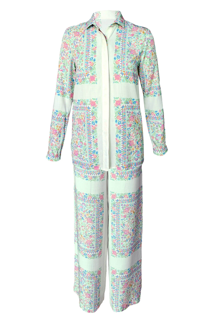 PASTEL SHAWL PRINT PANT - dash and dot dash and dot