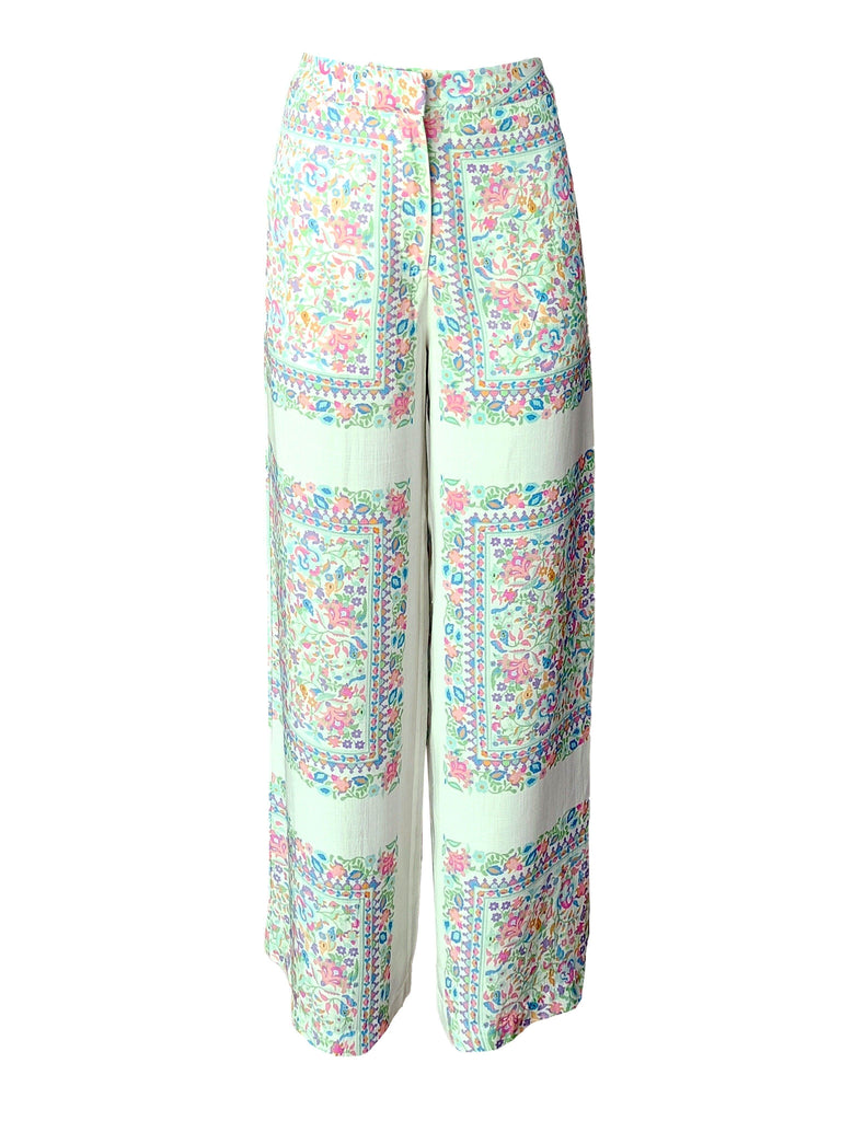 PASTEL SHAWL PRINT PANT - dash and dot dash and dot