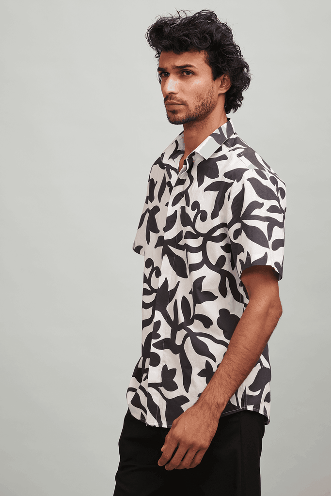 VINE PRINT SHIRT - dash and dot dash and dot